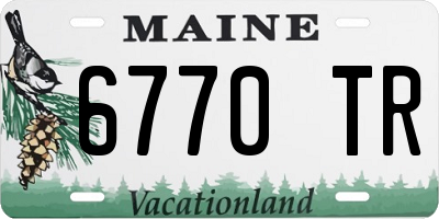 ME license plate 6770TR