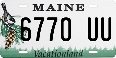 ME license plate 6770UU