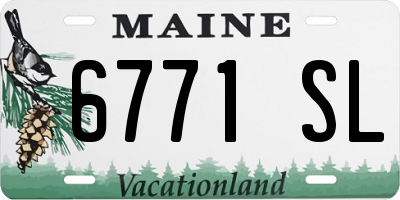 ME license plate 6771SL