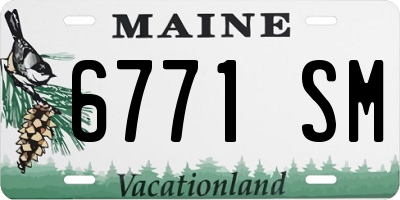 ME license plate 6771SM