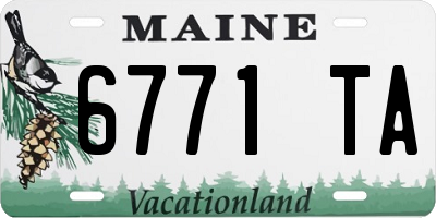 ME license plate 6771TA