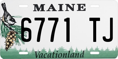 ME license plate 6771TJ