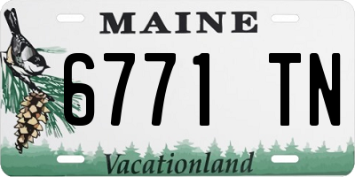 ME license plate 6771TN