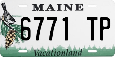 ME license plate 6771TP