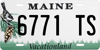 ME license plate 6771TS
