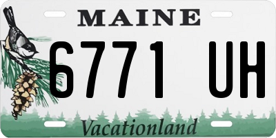 ME license plate 6771UH