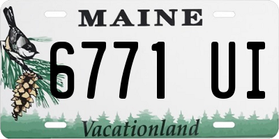 ME license plate 6771UI
