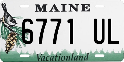 ME license plate 6771UL