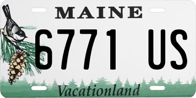 ME license plate 6771US