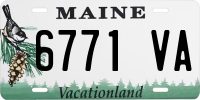 ME license plate 6771VA