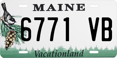 ME license plate 6771VB