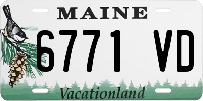 ME license plate 6771VD