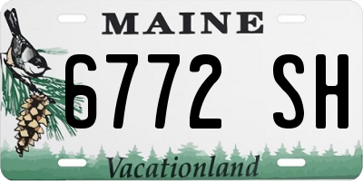 ME license plate 6772SH