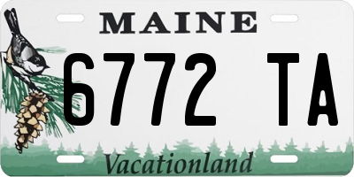 ME license plate 6772TA
