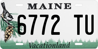 ME license plate 6772TU