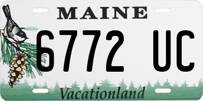 ME license plate 6772UC