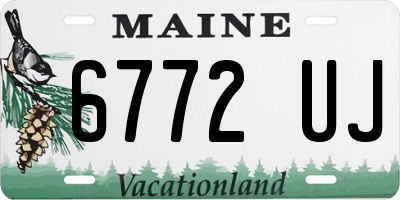 ME license plate 6772UJ