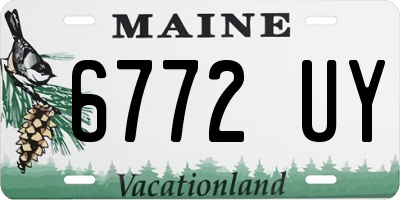 ME license plate 6772UY