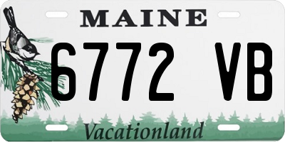 ME license plate 6772VB