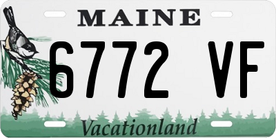ME license plate 6772VF