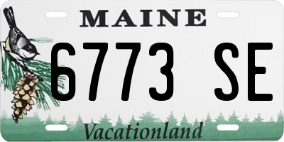 ME license plate 6773SE