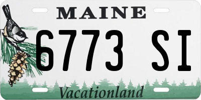 ME license plate 6773SI