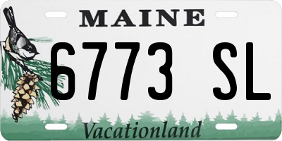 ME license plate 6773SL