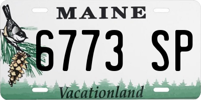 ME license plate 6773SP