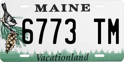 ME license plate 6773TM