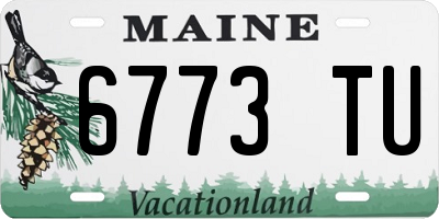 ME license plate 6773TU