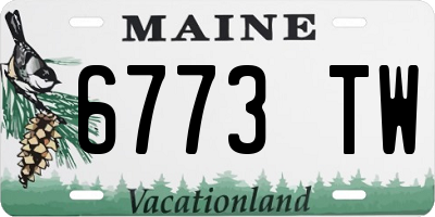 ME license plate 6773TW