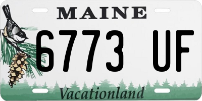 ME license plate 6773UF