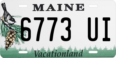 ME license plate 6773UI