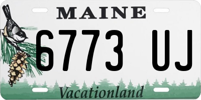 ME license plate 6773UJ