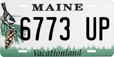 ME license plate 6773UP