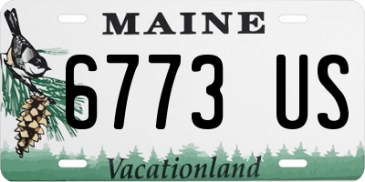 ME license plate 6773US