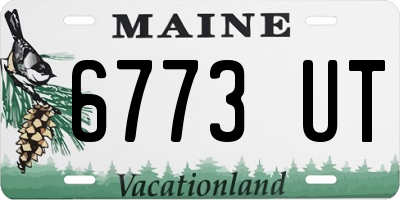 ME license plate 6773UT