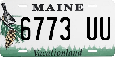 ME license plate 6773UU