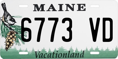 ME license plate 6773VD