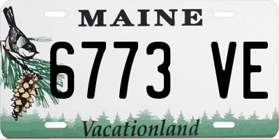 ME license plate 6773VE
