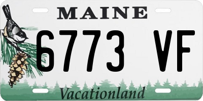 ME license plate 6773VF