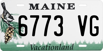 ME license plate 6773VG