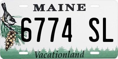 ME license plate 6774SL
