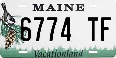 ME license plate 6774TF
