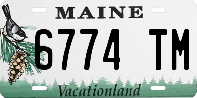 ME license plate 6774TM