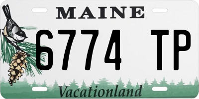 ME license plate 6774TP