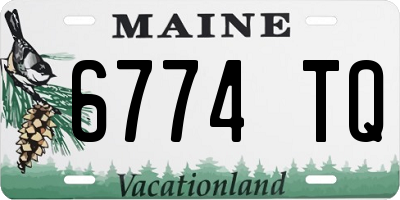 ME license plate 6774TQ