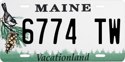 ME license plate 6774TW