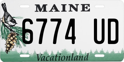 ME license plate 6774UD