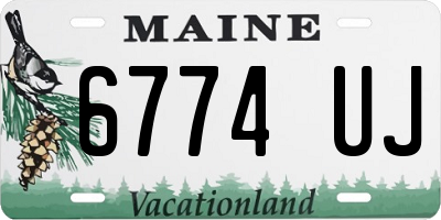 ME license plate 6774UJ